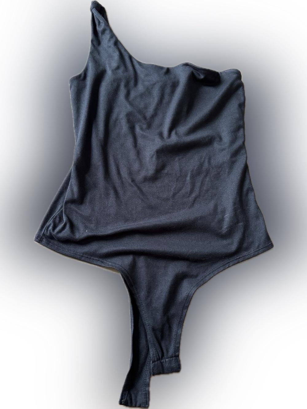 Women’s One-Shoulder Bodysuit - Black